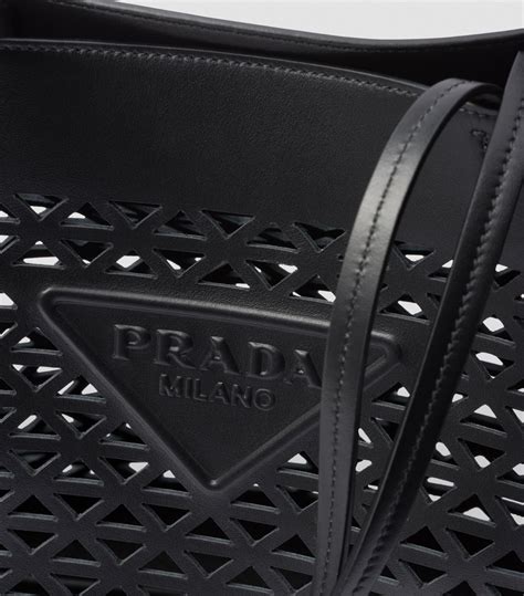 Womens Prada black Large Perforated